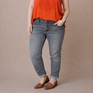 Calvin Klein - Grey Slim Boyfriend Jeans - Womens Size 12